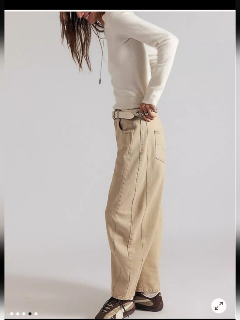 NWT We The Free Good Luck Mid Rise Barrel Jeans - Picture 3 of 14